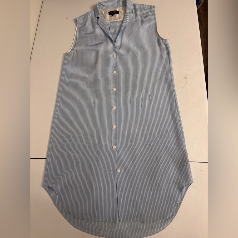 rag & bone New York Sleeveless Blazer Shirt dress-0223
